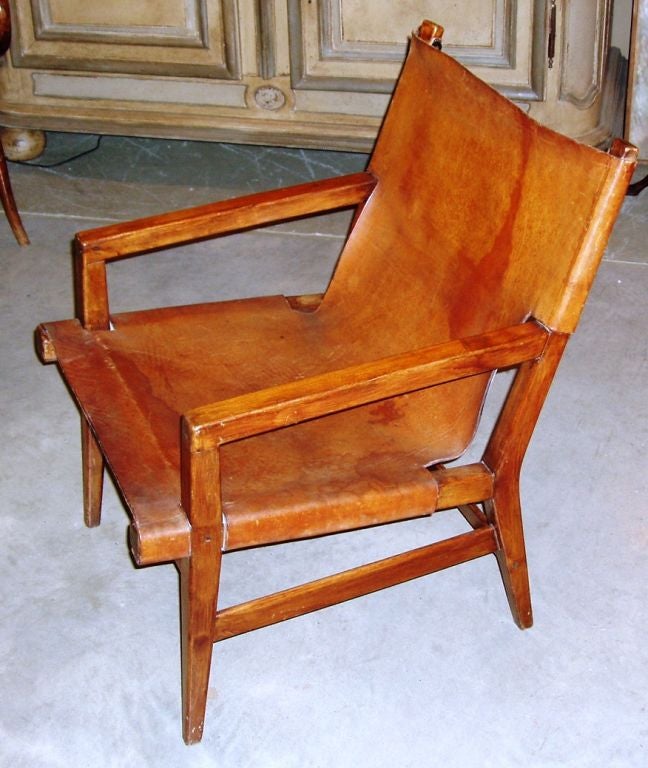 Pair of Leather Chairs at 1stdibs
