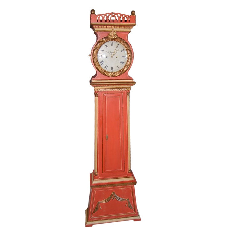 Late 18th C.Standuhr Bornholm Clock from Denmark at 1stDibs