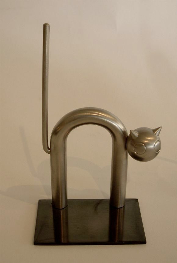 Rare Art Deco Cat Bookends by Walter Von Nessen for Chase Mfg. at 1stdibs