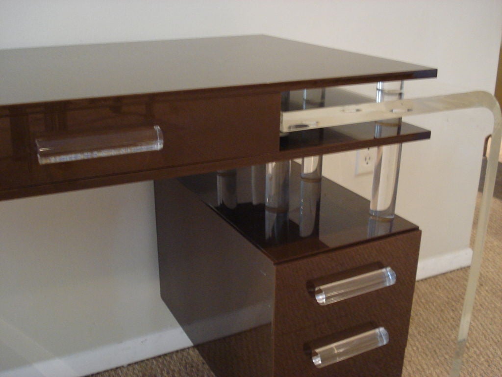 Amazing Lucite Desk. at 1stDibs