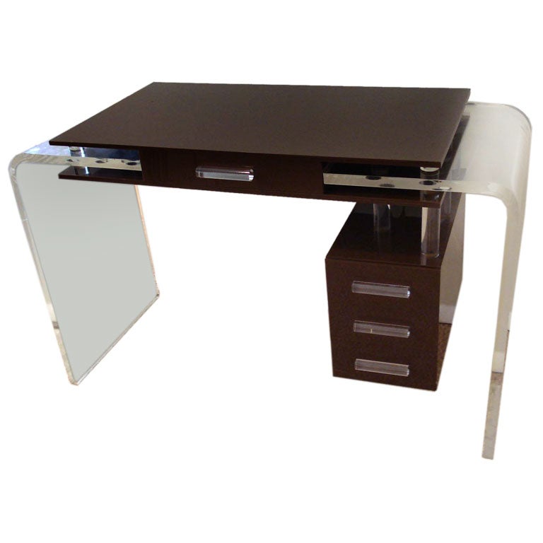 Amazing Lucite Desk. at 1stDibs