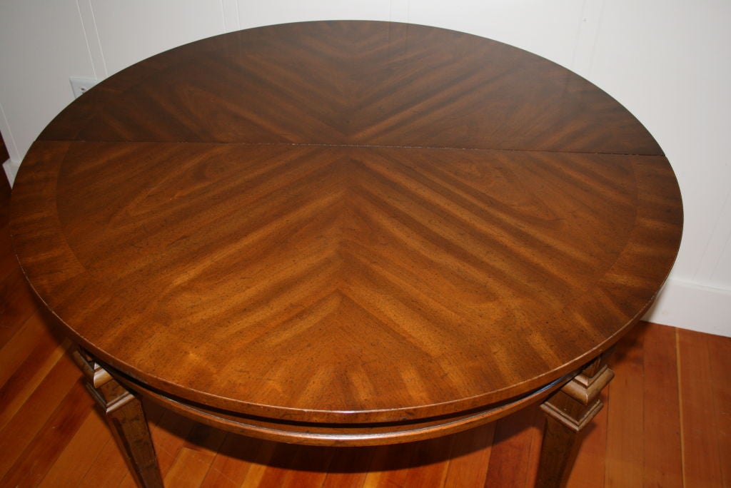 1970s PECAN WOOD DINING TABLE at 1stDibs american pecan dining table