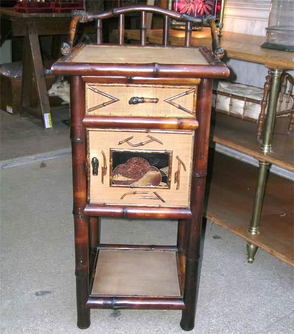 Late 19th century Bamboo Night Table For Sale at 1stDibs