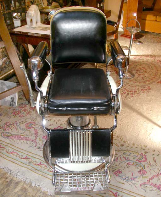 Belmont Adjustable 1948 Barbers Chair For Sale at 1stDibs