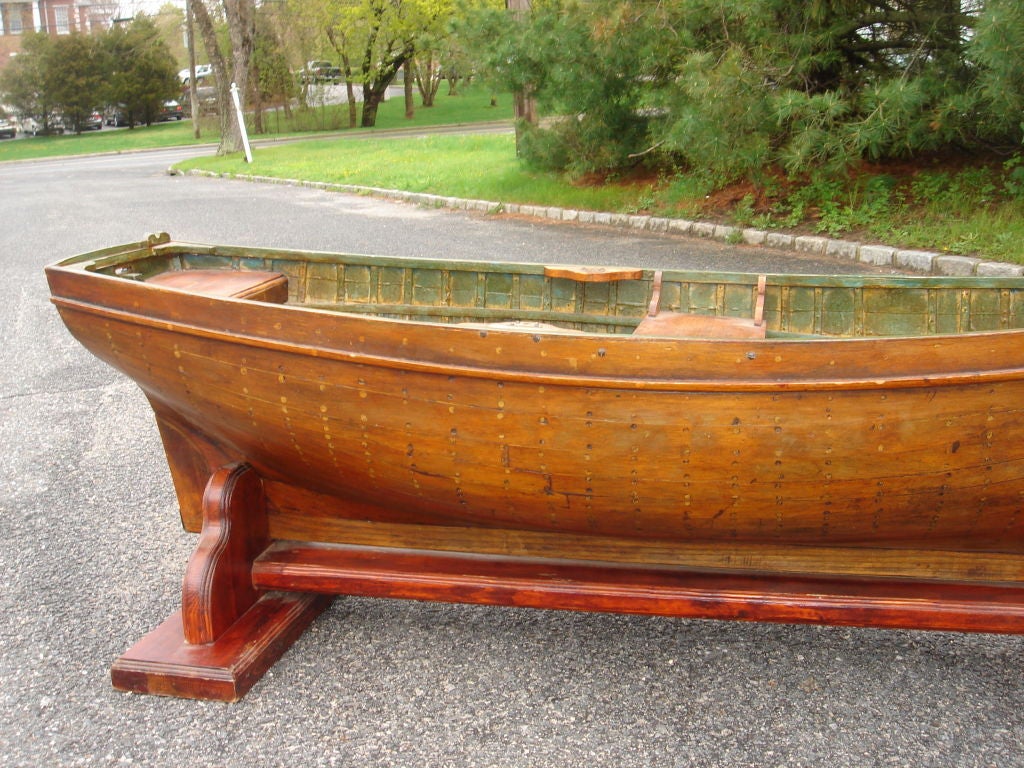Antique Child's Row Boat Coffee Table For Sale at 1stDibs