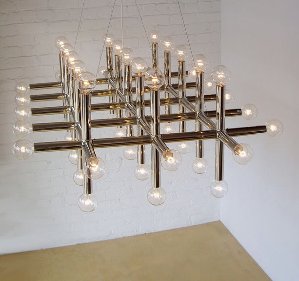 Large Custom Modern Chandelier at 1stdibs