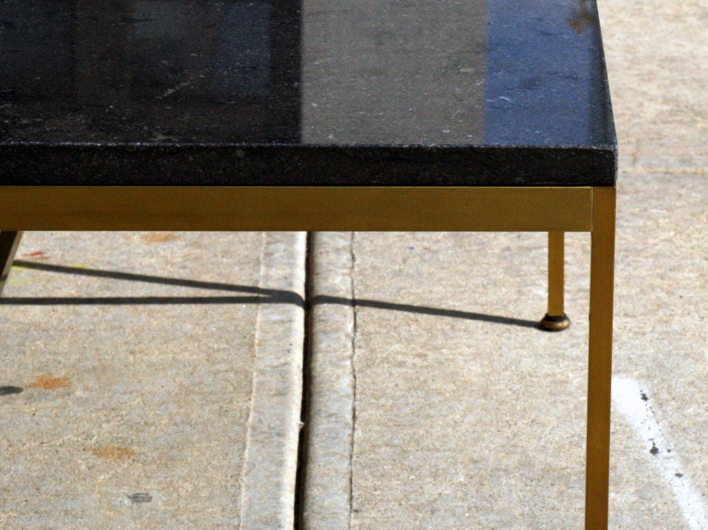 Square Brass Frame Cocktail Table by Paul McCobb For Sale at 1stDibs