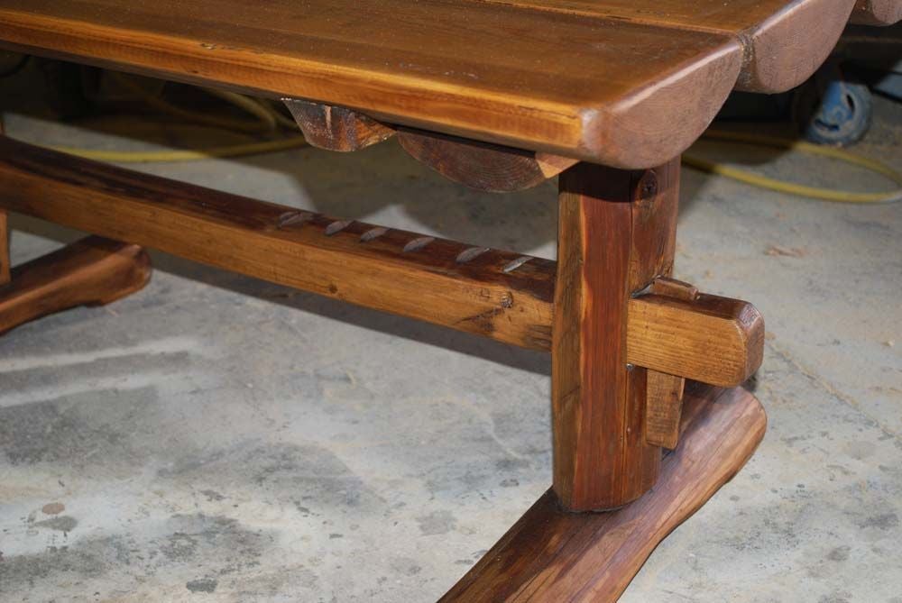 Primitive Coffee Table / Side Table from Reclaimed Antique Wood. For