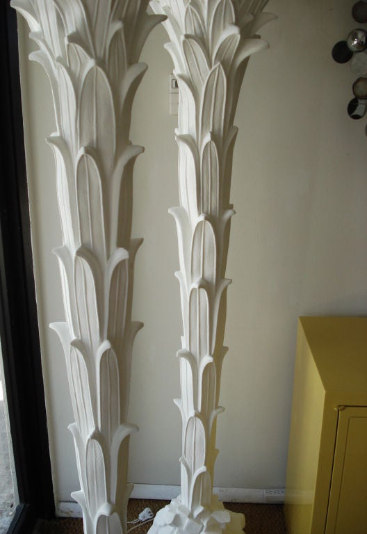 Pair of Plaster Floor Lamps by Serge Roche. at 1stDibs serge roche