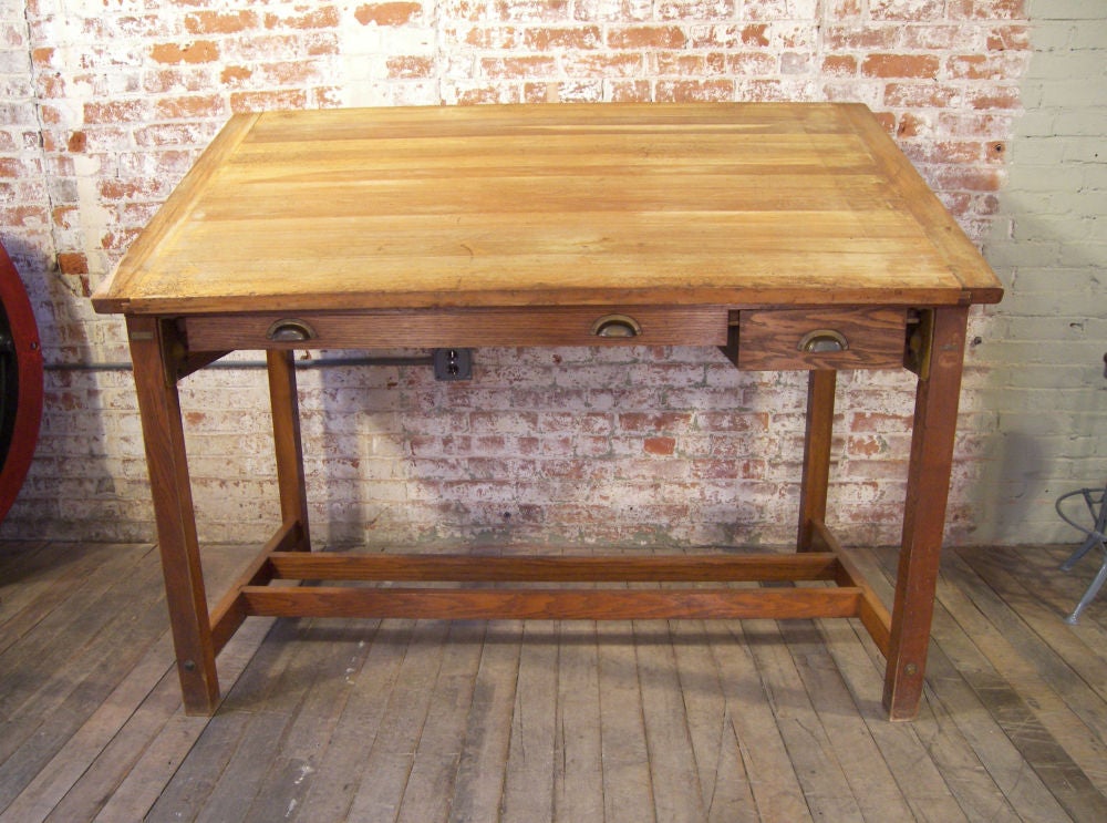 Wooden Dietzgen Drafting Table at 1stDibs