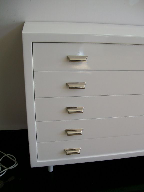 A Long White Modern Chest of Drawers at 1stDibs