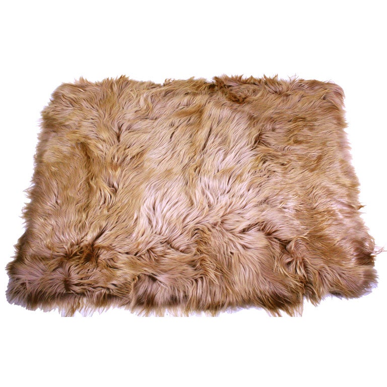 Home114 Kidassia Long Hair Goat Skin Rug For Sale at 1stDibs