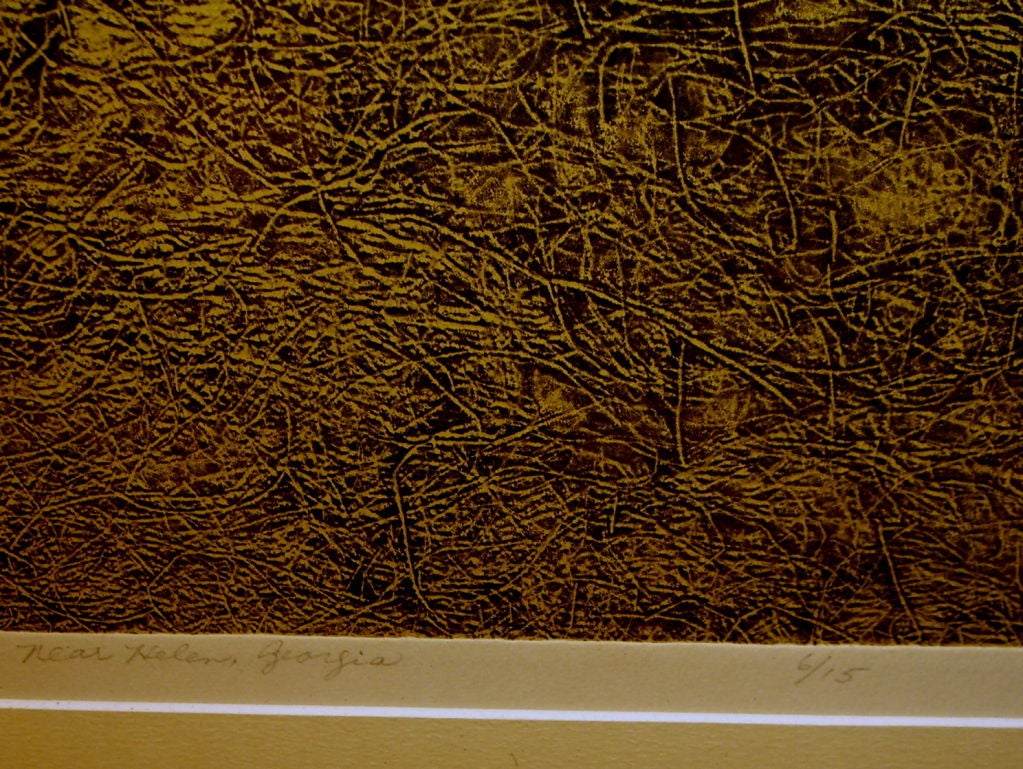 Collograph in colors by Dale Pierson Hill of Helen 1978 at 1stDibs