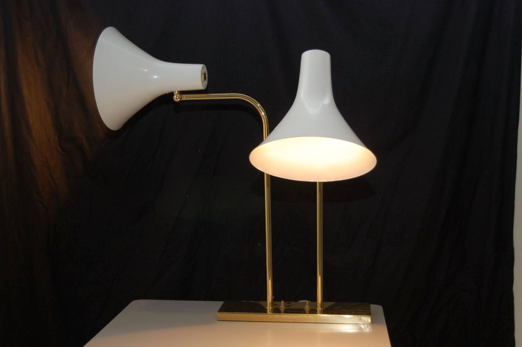 VON NESSEN DOUBLE HEAD DESK LAMP at 1stDibs double head table lamp