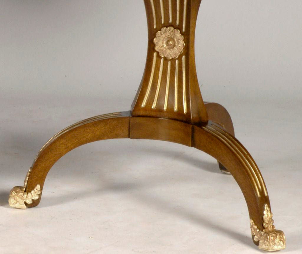 Rare Edward Pashayan Walnut and Silver Leaf Dining Table at 1stDibs