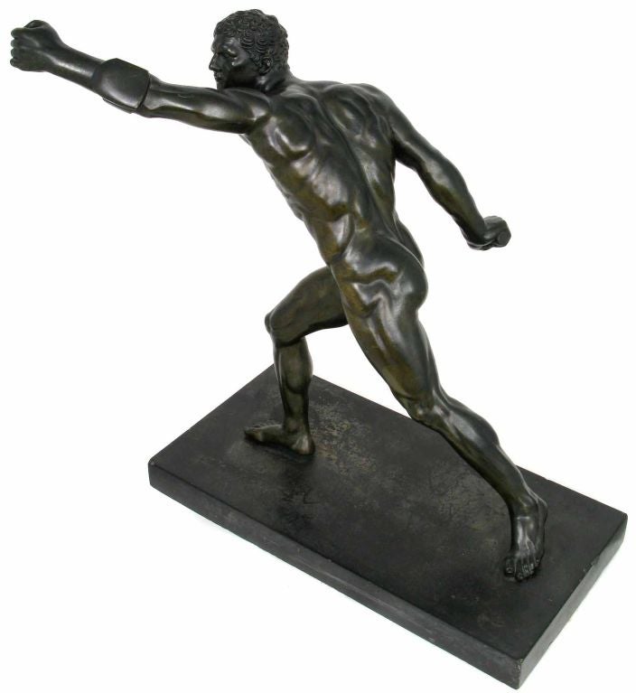Very Fine Bronze Sculpture Depicting An Ancient Greek Athlete at 1stDibs