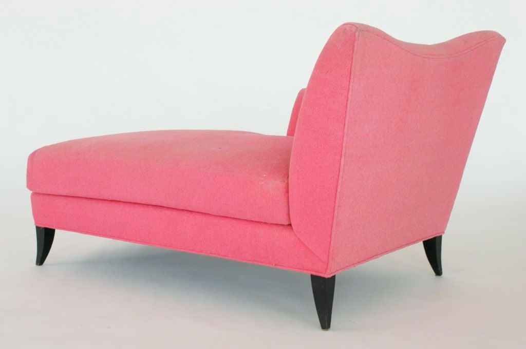 Pink Chaise by Betty M Chicago Merchandise Mart at 1stdibs