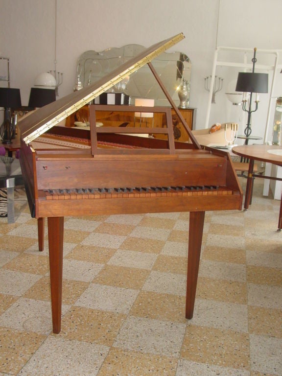 Vintage Harpsichord in Custom Walnut Case at 1stdibs