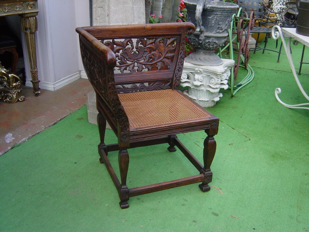Dutch Colonial Corner Chair For Sale at 1stDibs