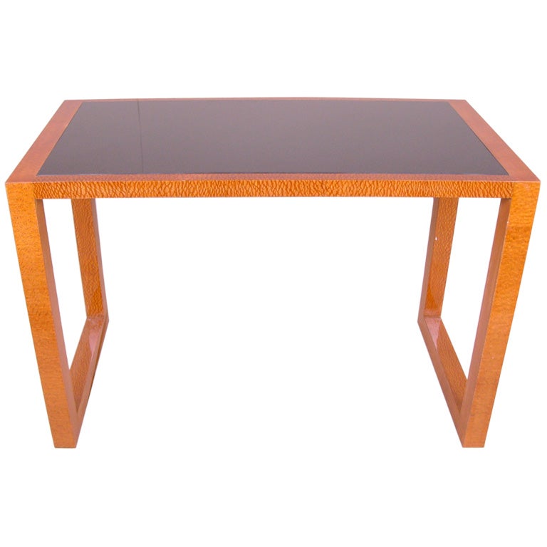 Art Deco Glass Top Table For Sale at 1stdibs