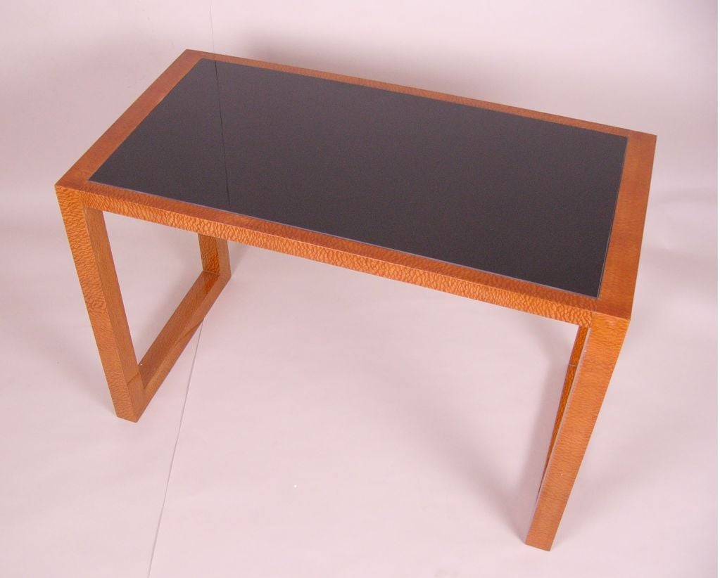 Art Deco Glass Top Table For Sale at 1stdibs