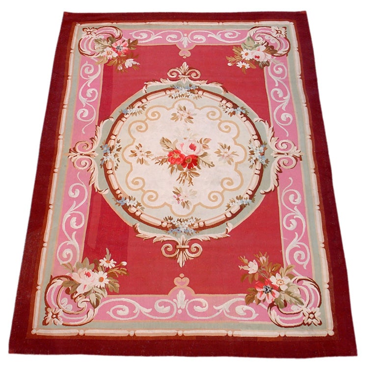 Aubusson Scatter Rug For Sale at 1stdibs