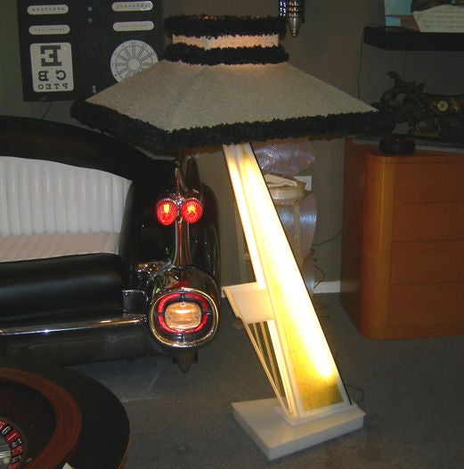 Atomic 50's Lucite Floor Lamp by Moss Lamps at 1stDibs