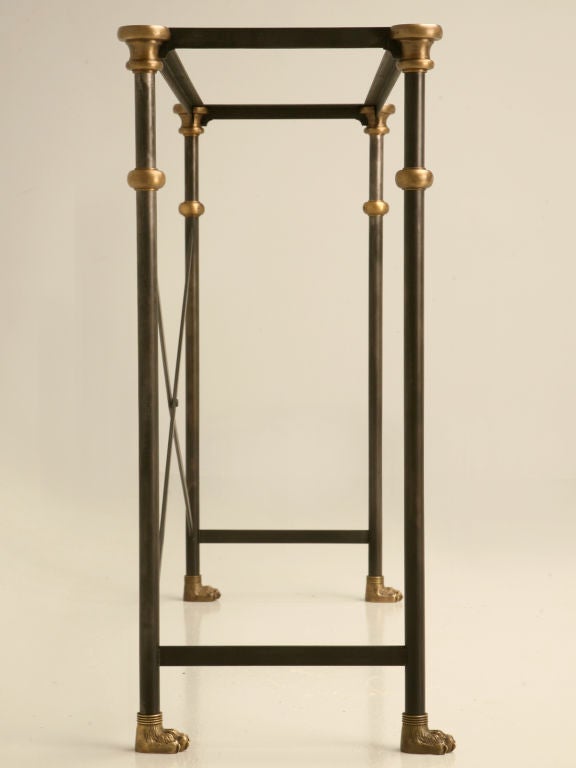 Console Table Stainless, Bronze Made in Chicago Any Dimension Optional