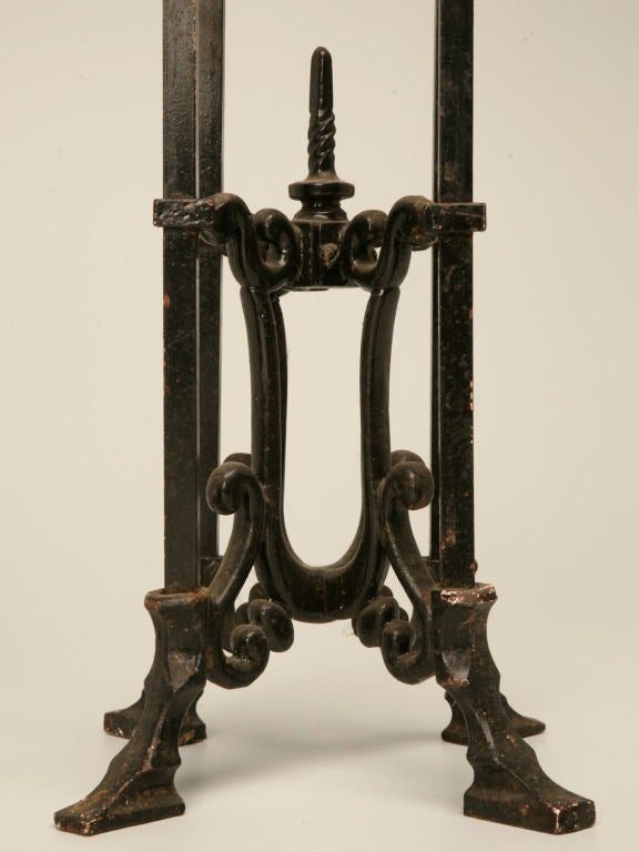 c.1910 American Wrought Iron Fish Bowl Stand/Pedestal at 1stDibs