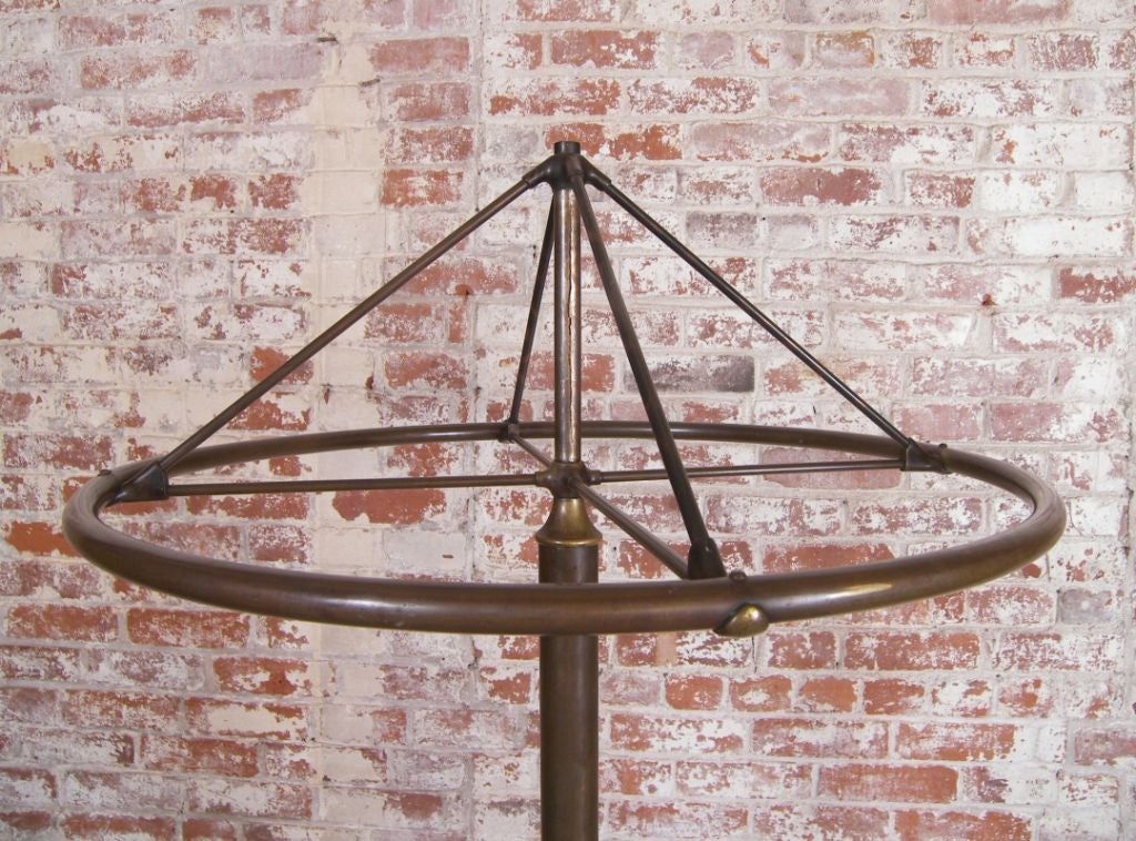 Vintage Cast Iron and Brass Circular Clothing Rack at 1stdibs