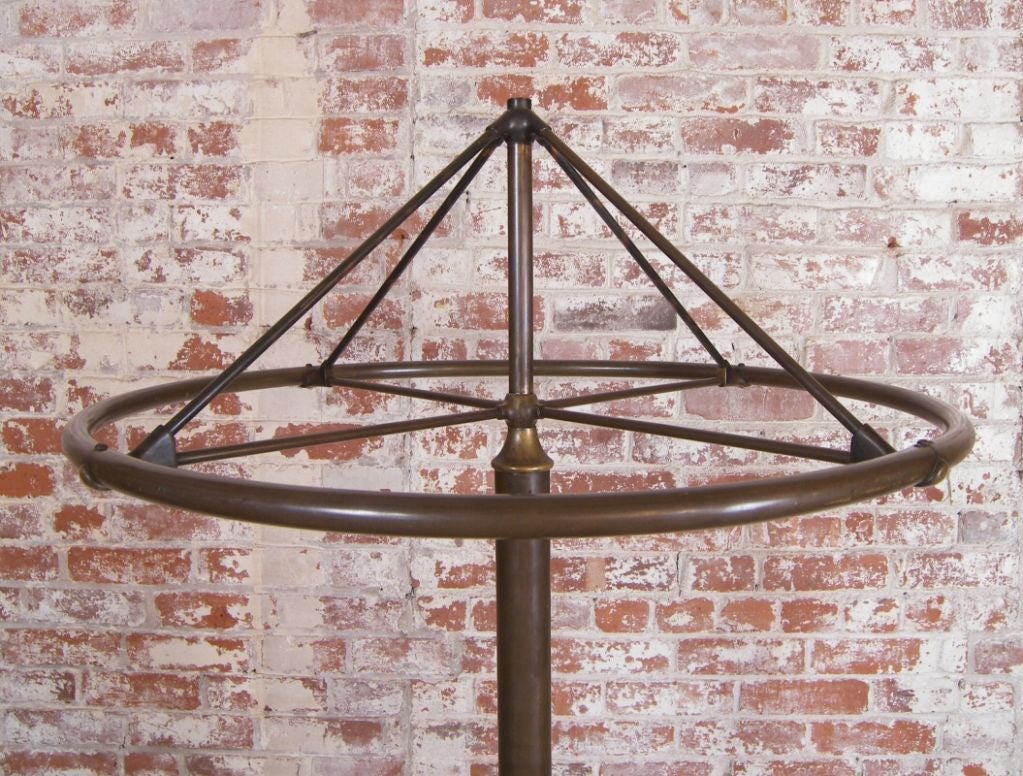 Vintage Cast Iron and Brass Circular Clothing Rack at 1stdibs
