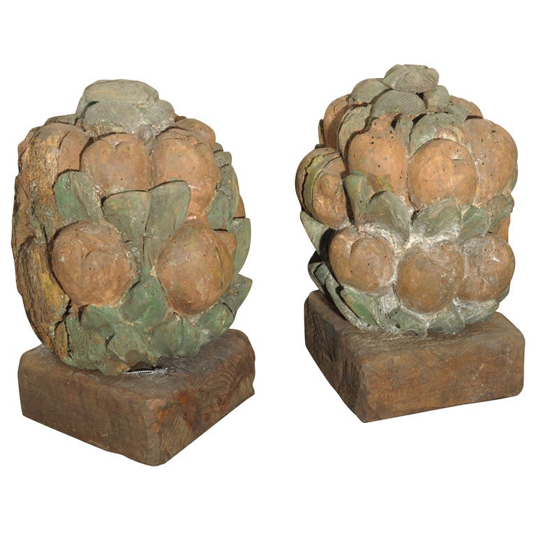 Carved fruit basket For Sale at 1stDibs