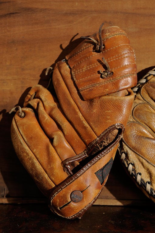 Collection of 7 Vintage Baseball Gloves at 1stDibs old baseball