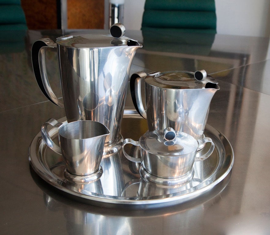 Gense stainless steel tea/coffee set service at 1stDibs gense sweden