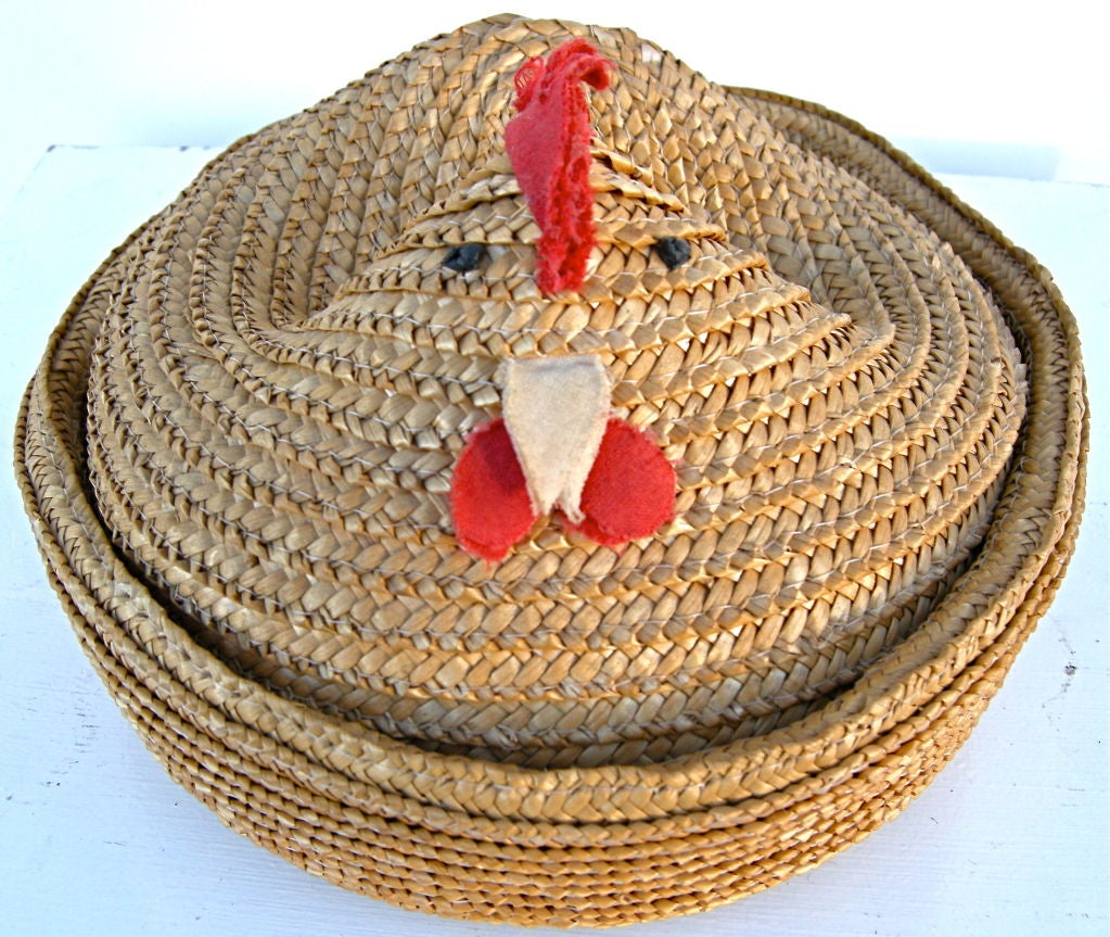 "Nesting Chicken" Basket at 1stdibs