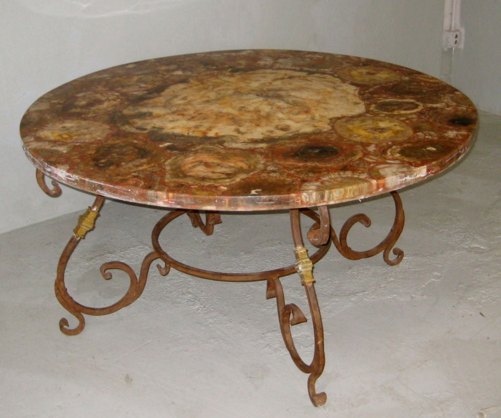 Petrified Wood Table at 1stDibs