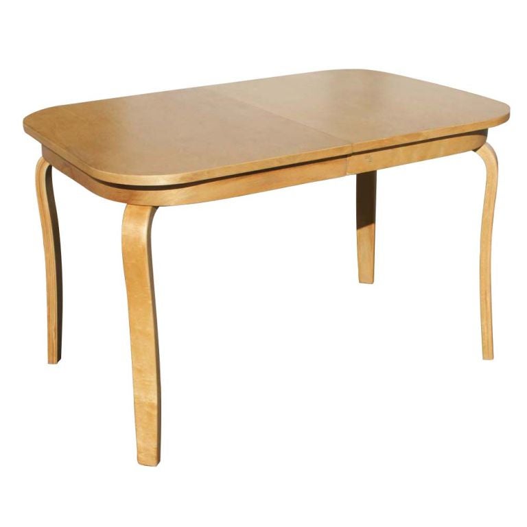 Bentwood Birch Dining Table and Four Chairs at 1stDibs bentwood