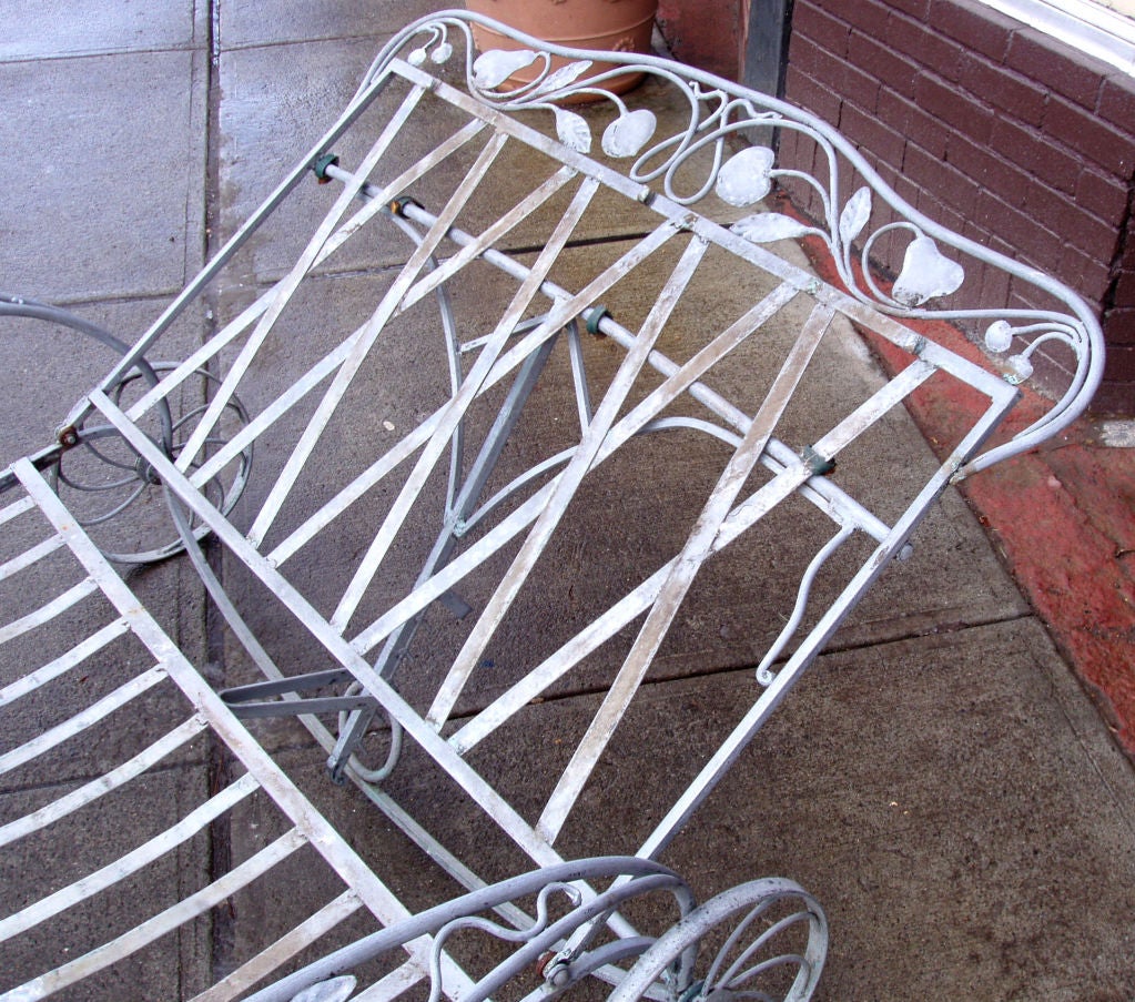 Vintage Salterini double Chaise Lounge at 1stDibs wrought iron double