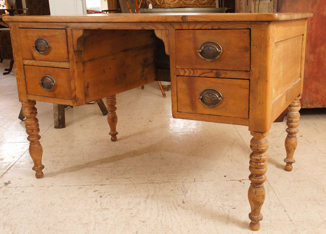 French Provincial Pine Desk For Sale at 1stDibs french provincial