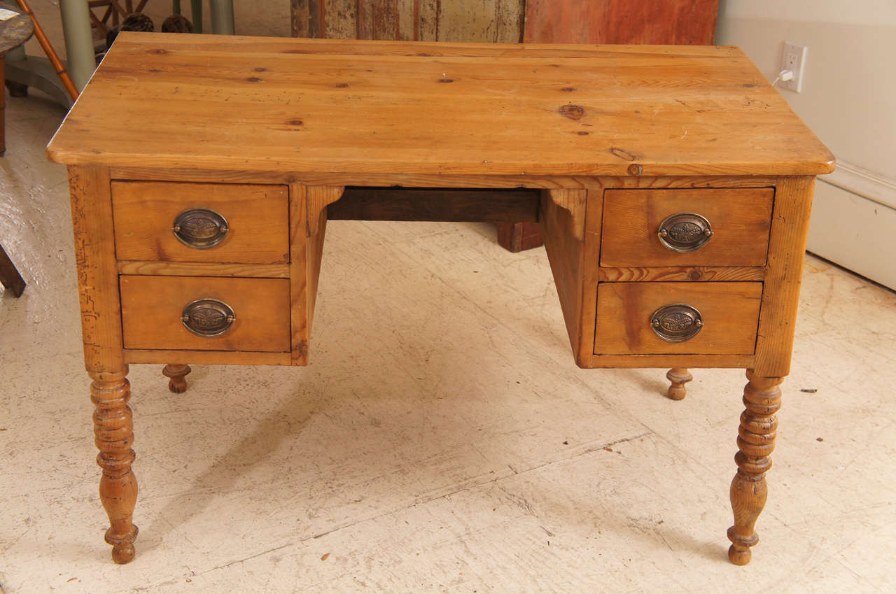 French Provincial Pine Desk For Sale at 1stDibs french provincial