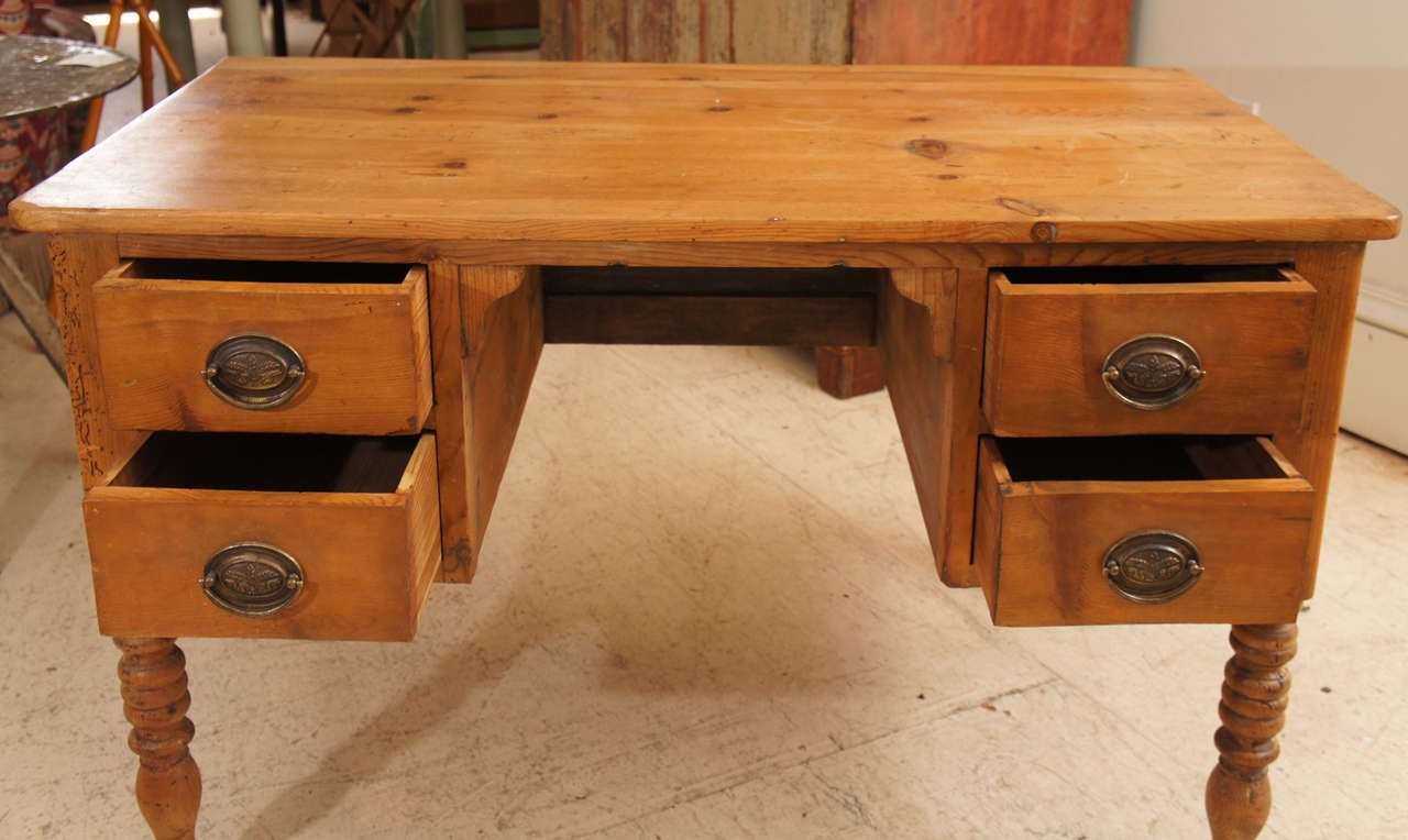 French Provincial Pine Desk For Sale at 1stDibs french provincial
