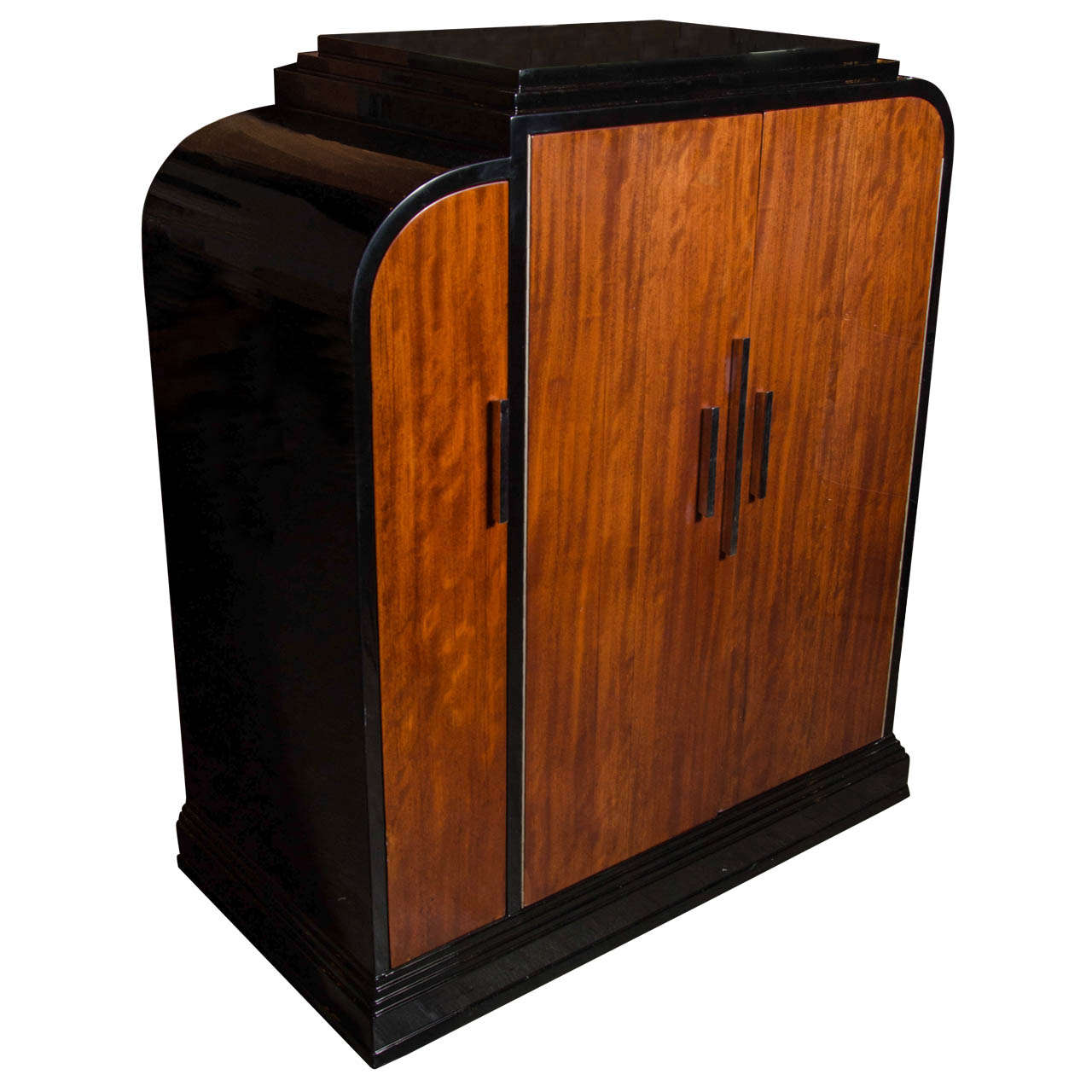 Streamline Art Deco Skyscraper Style Bar in the manner of