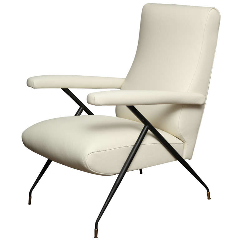 Italian Leather Chair at 1stDibs