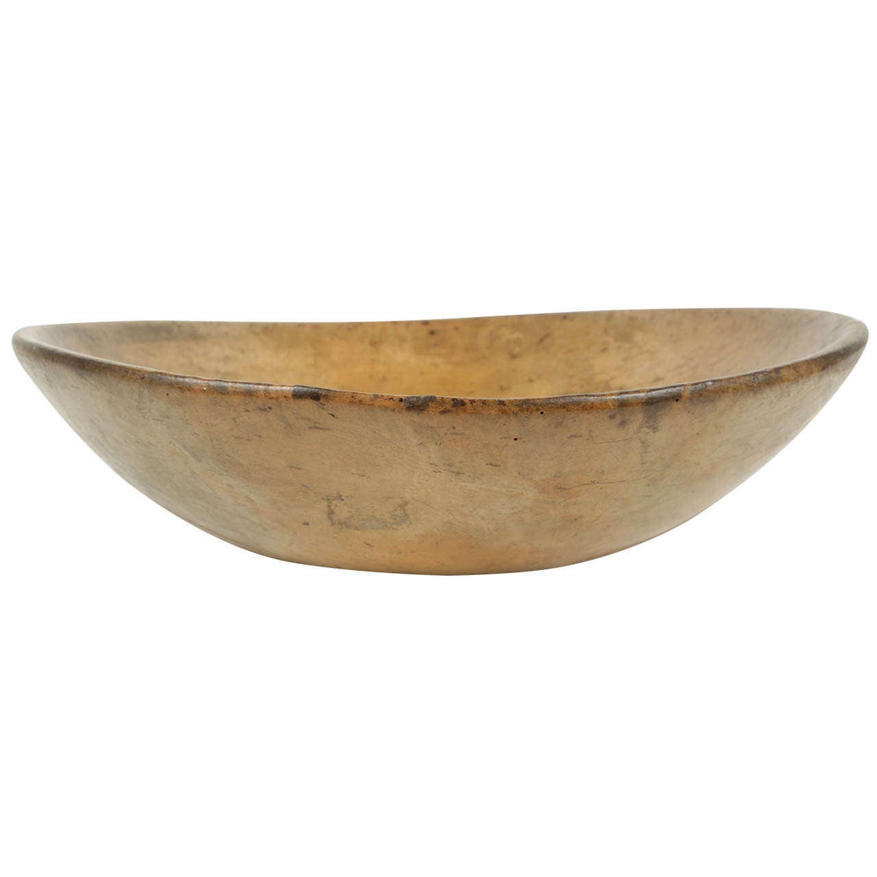 Large Primitive Wooden Bowl For Sale at 1stDibs