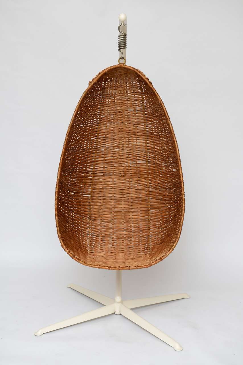 Hanging Wicker Egg Chair at 1stDibs vintage wicker egg chair, vintage