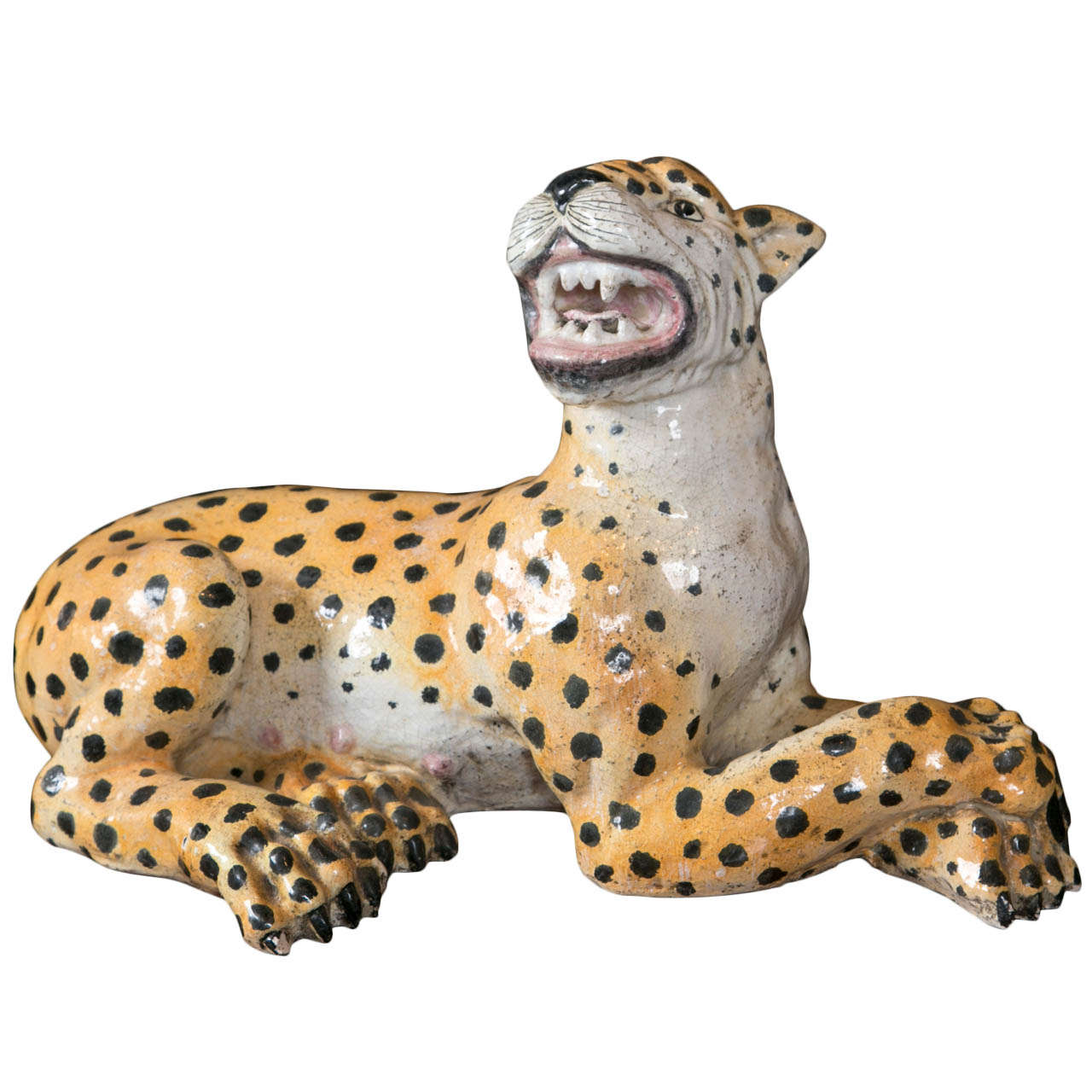 Large Ceramic Leopard For Sale at 1stDibs leopard ceramic