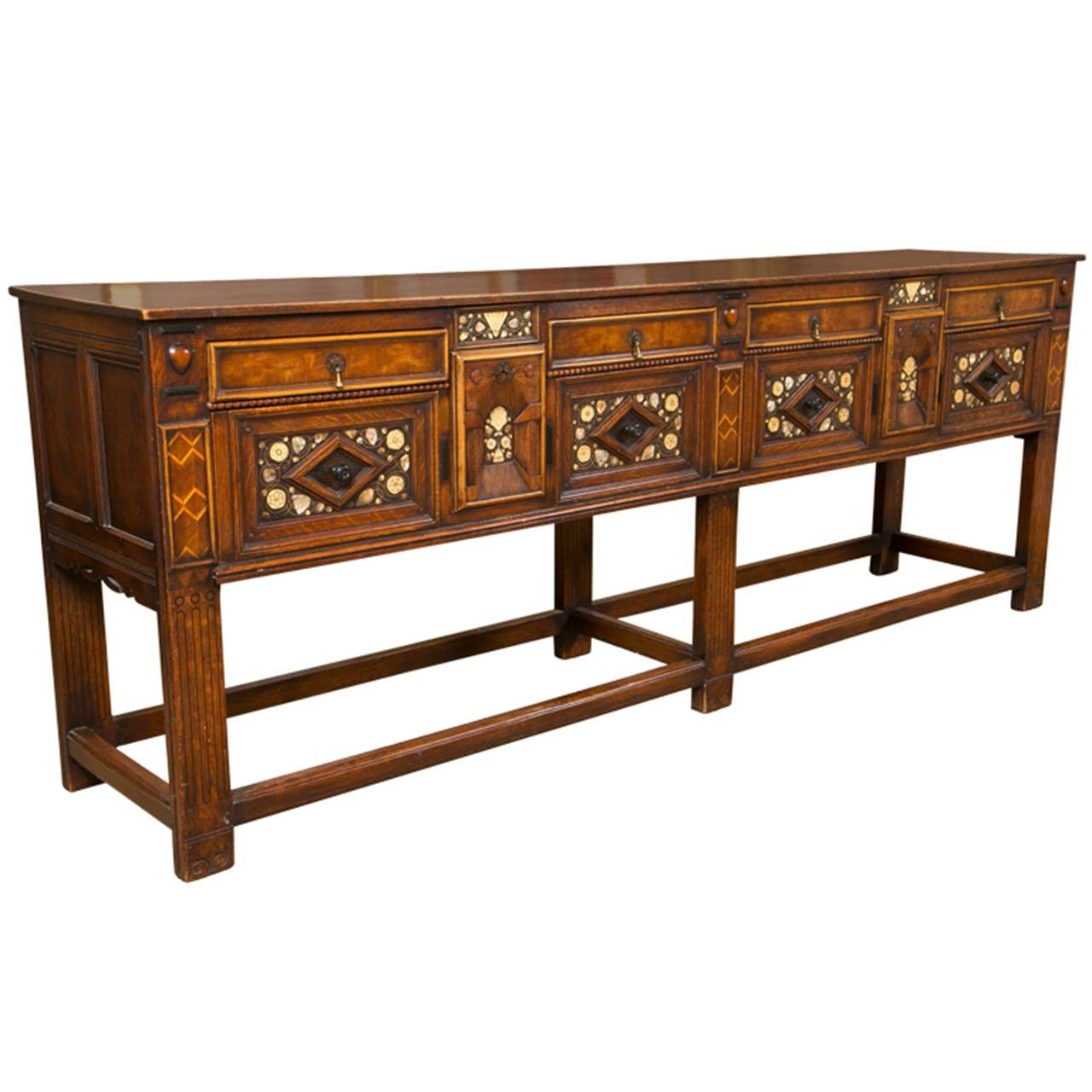 English Arts and Crafts Period Sideboard at 1stDibs