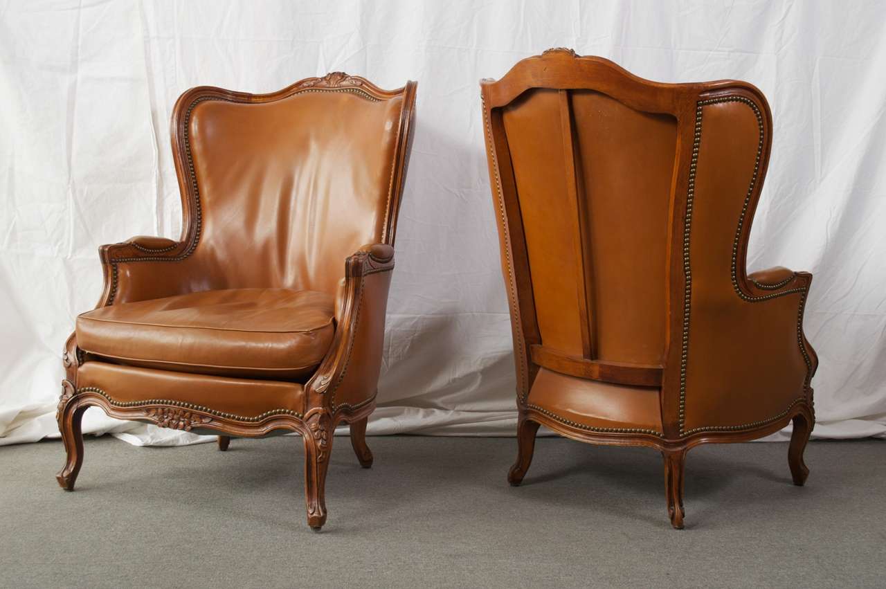 Louis 15th Style Bergere Chairs at 1stDibs