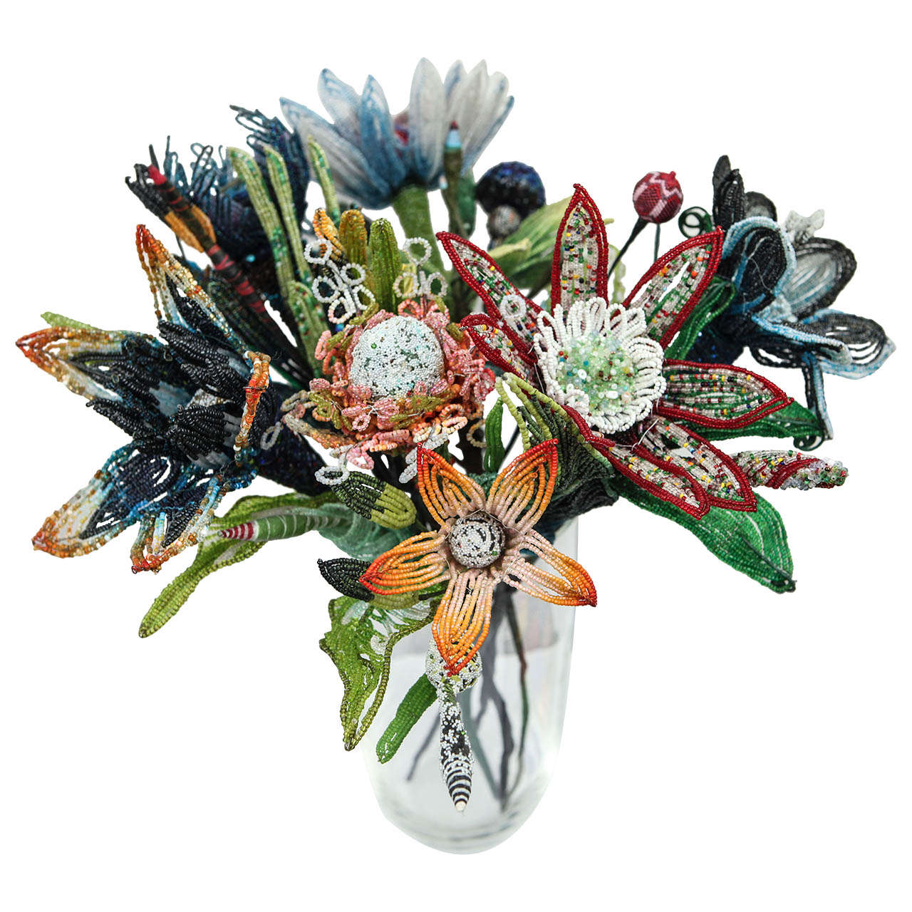 Beaded flower bouquet at 1stDibs