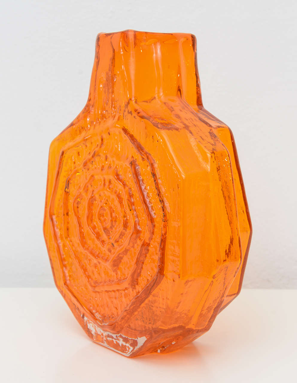 Large Whitefriars Orange Banjo Vase at 1stDibs whitefriars orange vase